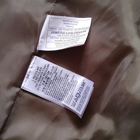 Gap Kids Cold Control Ultra Max Down Puffer, size large. - Picture 5 of 9